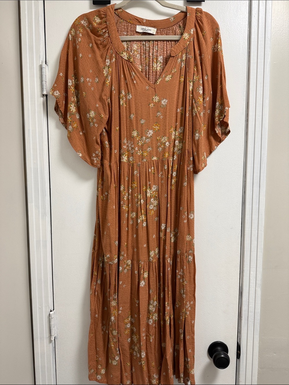 Valencia CJLA Carly Jean Los Angeles Floral Tiered Maxi Dress